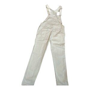 MNG Denim Women Ivory White Overalls Size XXS